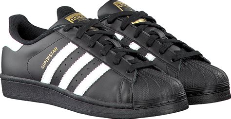 zwarte adidas kinderen|Zwarte Superstars .